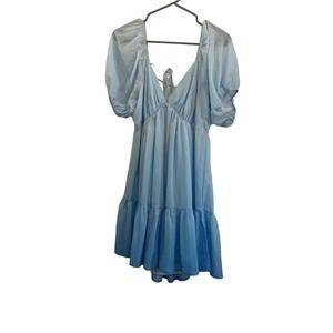 Flying Tomato Love Colette Ombré Blue Dress Size Large